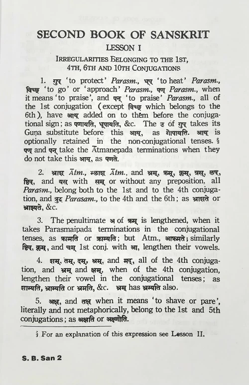 Second Book of Sanskrit